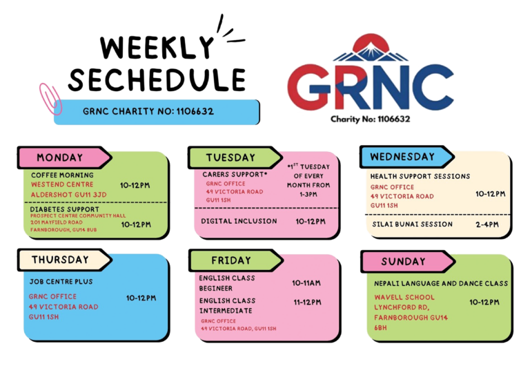 GRNC Weekly Schedule